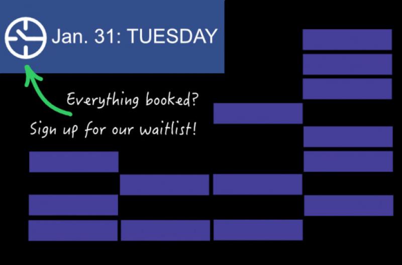 Everything booked? Sign up for our waitlist!